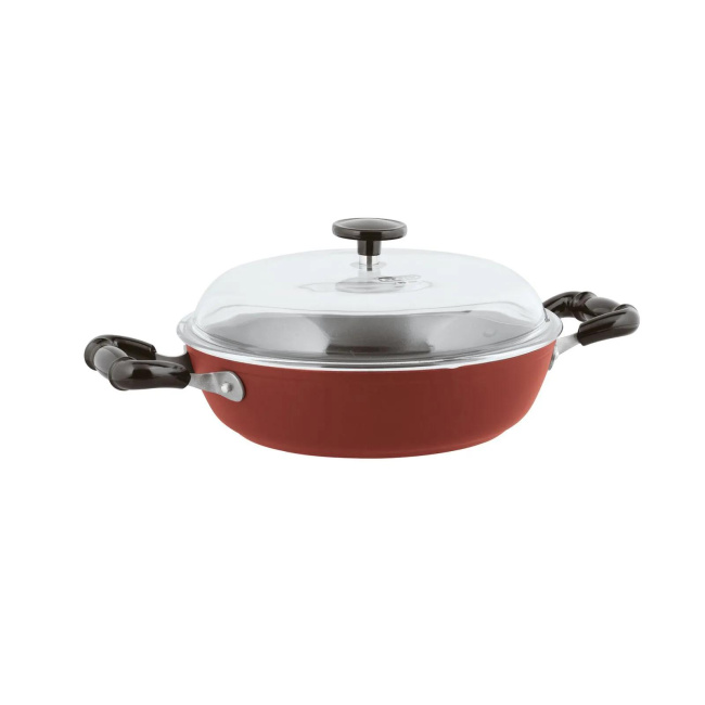 Frying Pan 1965 Vintage 24cm 2.4l Red Sauté