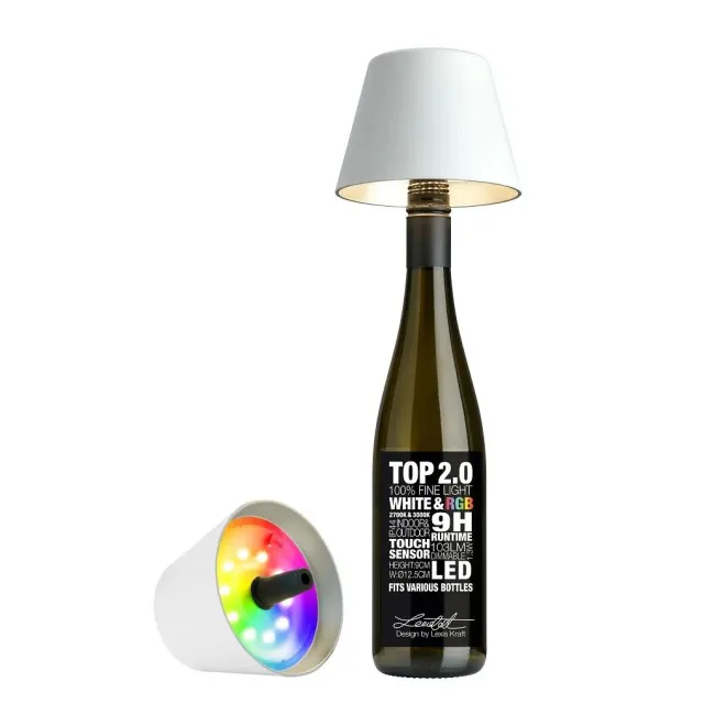 Top 2 Bottle Lamp 1.3W 103lm 3000K (USB-C battery) white