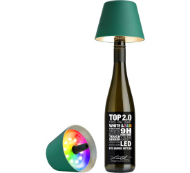 Lampa Top 2 na butelkę 1,3W 103lm 3000K (akumulator usb C) zielona