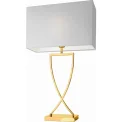 Toulouse Table Lamp 69x40cm Max 60W E27 White Gold - 1