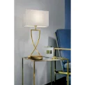 Toulouse Table Lamp 69x40cm Max 60W E27 White Gold - 3