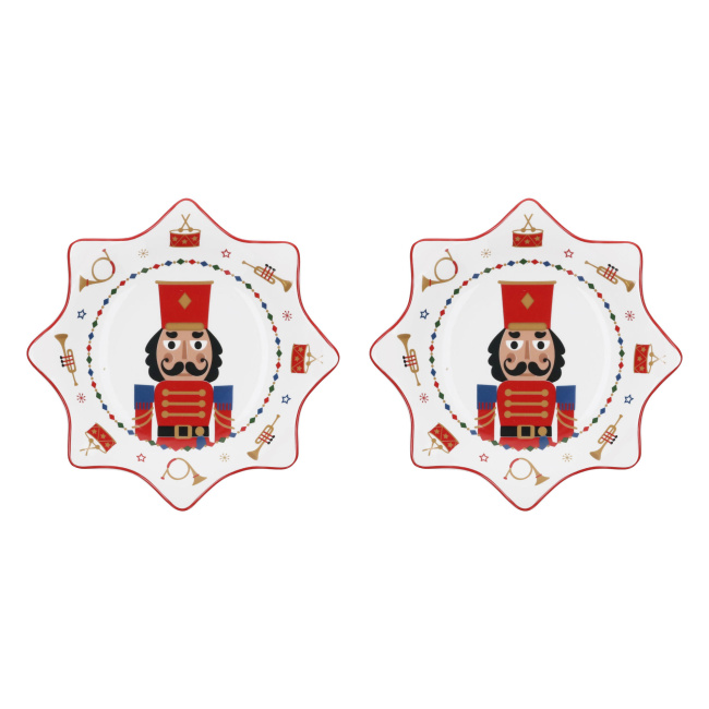 Zestaw 2 talerzy The Christmas Band 20cm gwiazda - 1