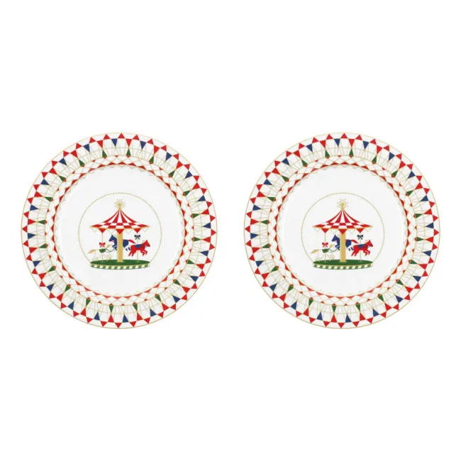 Zestaw 2 talerzy Xmas Carousel 25cm obiadowe