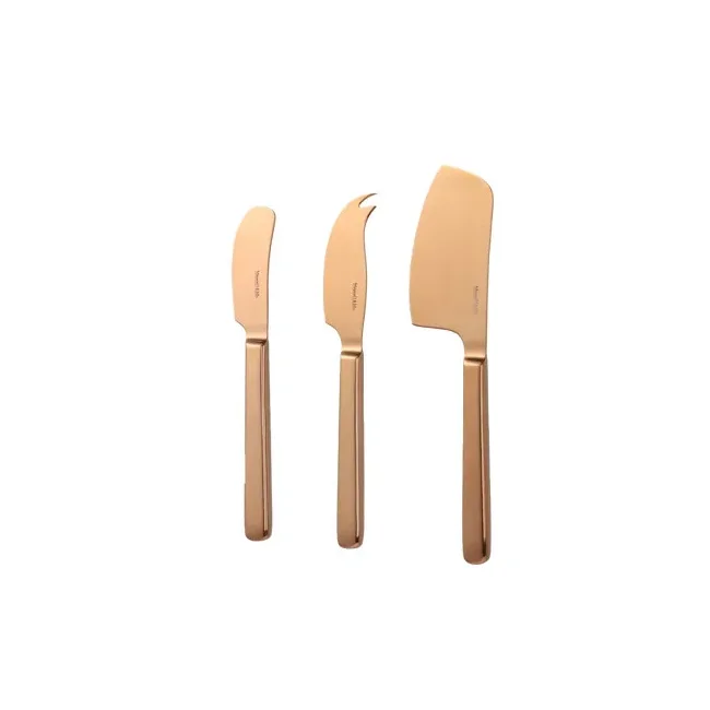 Set of 3 copper Cheese Knives - 1