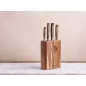 Blok na noże akacjowy Copper - 9