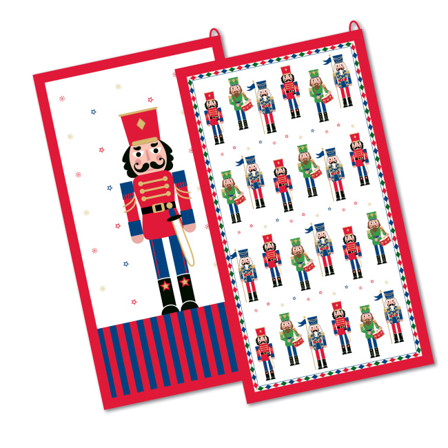 Set of 2 The Christmas Band Kitchen Towels 68x36cm