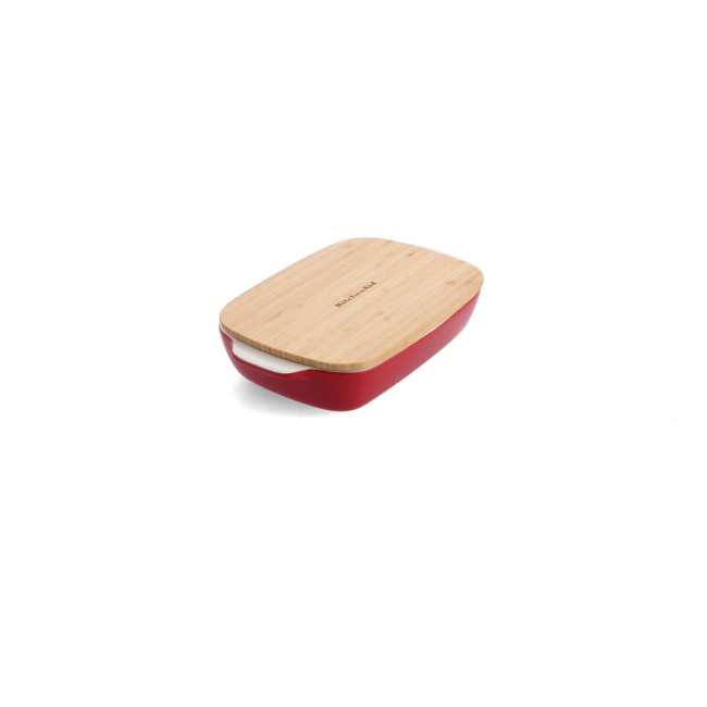 Naczynie ceramiczne 26x15,5x6,5cm + pokrywka Empire Red