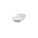 Naczynie ceramiczne 26x15,5x6,5cm + pokrywka pistachio - 9