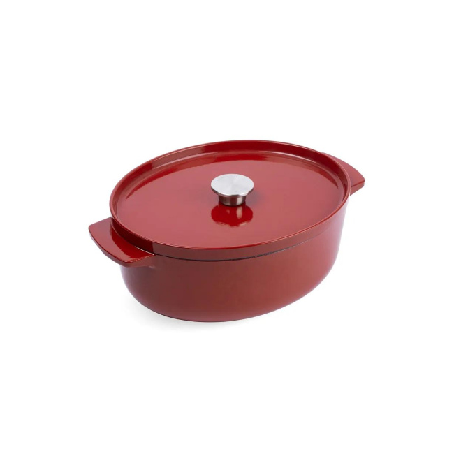 Oval Cast Iron Pot 30cm 5,6l empire red