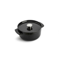 Garnek żeliwny 22cm 3,3l czarny