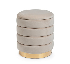 Pufa Darina 40x44cm beżowa