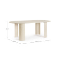 Orlando Dining Table 200x100cm oval wooden - 6