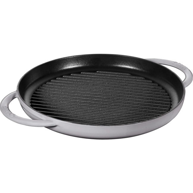 Gray 30cm cast iron grill pan (second grade)