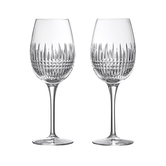 Set of 2 Lismore Diamond Essence glasses 600ml