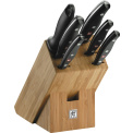 Set of 5 knives in a block with sharpener Twin Pollux - 1