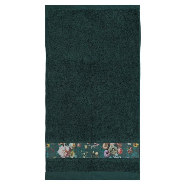 Ręcznik Fleur 60x110 ciemny zielony