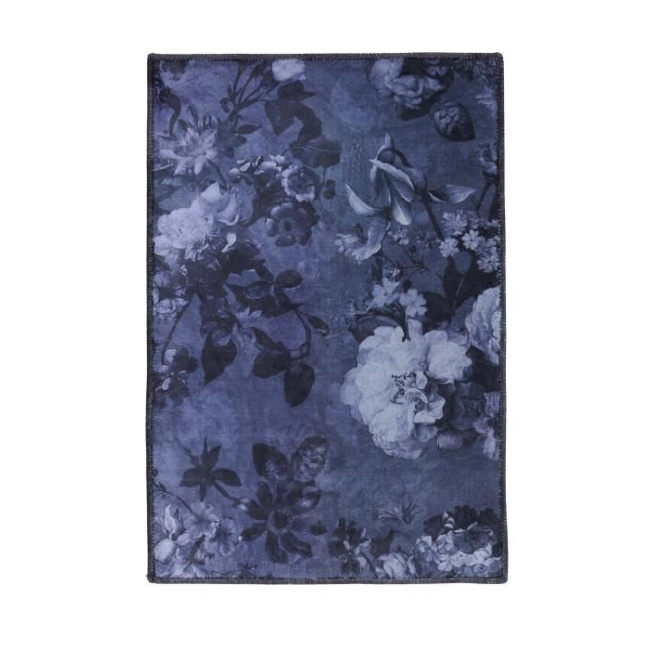 Flora Rug 120x180cm dark blue - 1