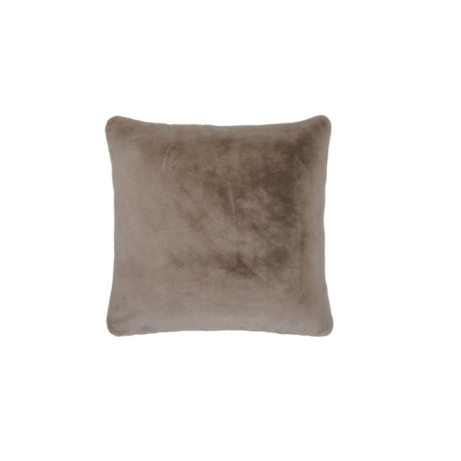 Furry pillow 50x50cm taupe - 1
