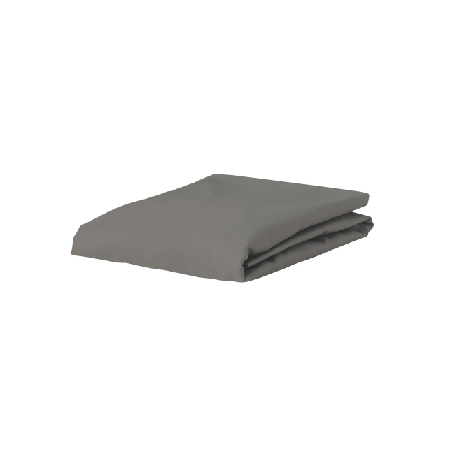 Sheet 100x220cm Organic Jersey Steel Grey