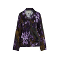Pajama Top Reva Leila size L long sleeve green-purple