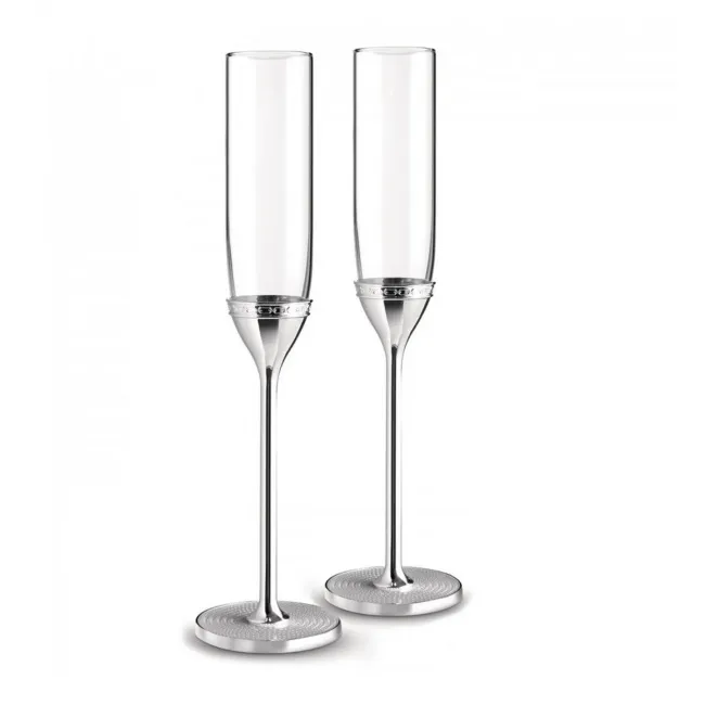Komplet 2 kieliszków Vera Wang Giftware silver