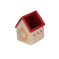 Set of 2 Dicasa pot covers in the shape of a cottage - 1