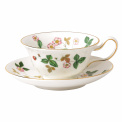 Wild Strawberry Tea Cup with Saucer - 1