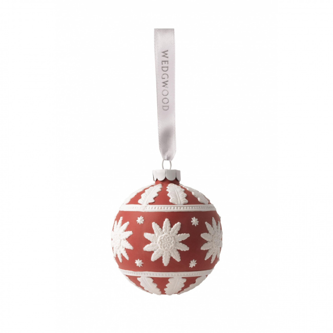 Red Christmas Bauble 8cm - 1