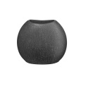 vase Moon 16x16x6,5cm black iron - 1