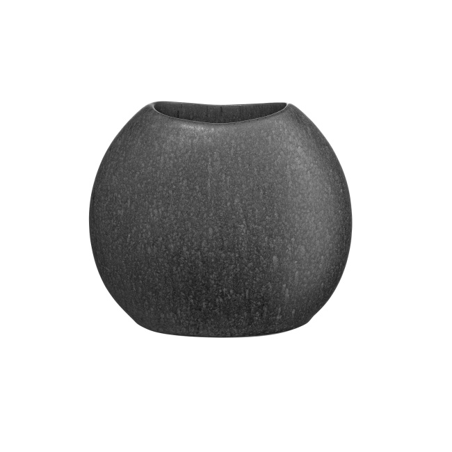 vase Moon 16x16x6,5cm black iron - 1