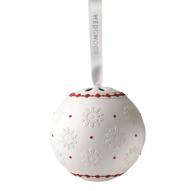 Red Christmas Bauble 14cm