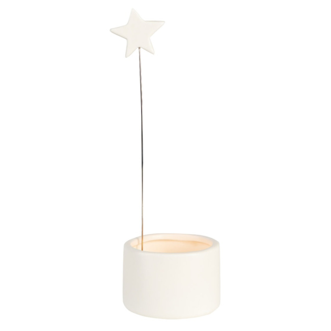 Star Candlestick 6x18.5cm