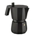 Aluminum Moka Pressure Coffee Maker 6-cup black - 1