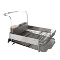 Suszarka do naczyń ze stojakiem 38x52-78cm rozkładana Charcoal Grey - 1