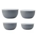 Komplet 4 misek kuchennych z pokrywkami Charcoal Grey - 4