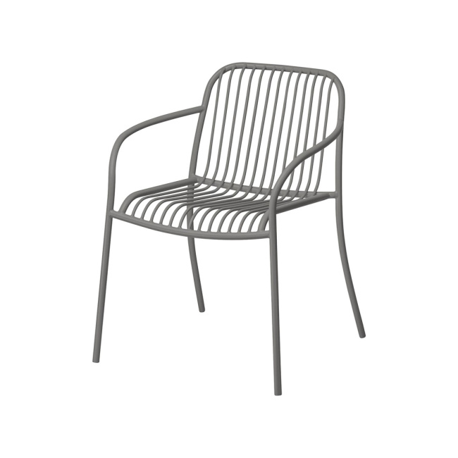 Krzesło ogrodowe Yua Wire granite grey
