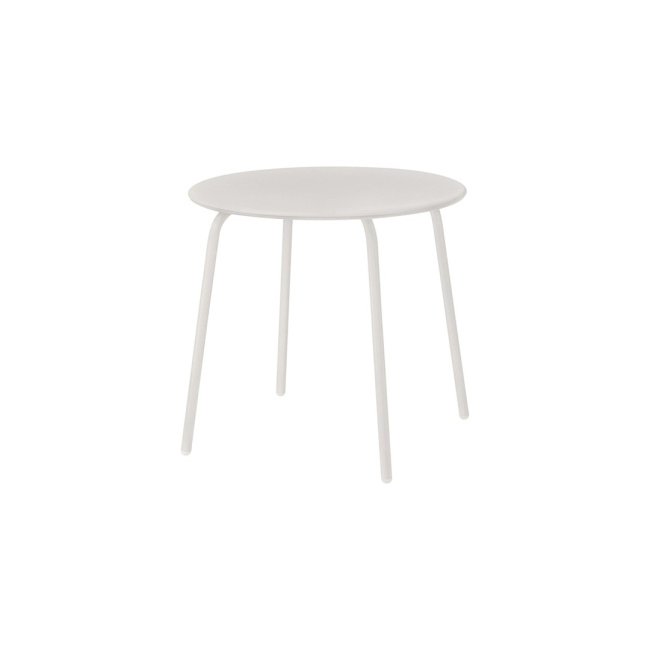 Garden side table Yua 80cm round Silk Grey