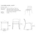 Garden chair Yua Wire Granite Gray - 2