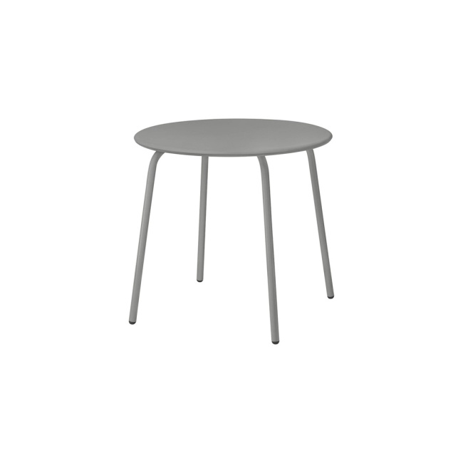 Garden side table Yua 80cm round Granite Grey