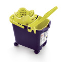 Rectangular bucket 14L with wringer and wheels - 2