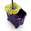Rectangular bucket 14L with wheels and wringer - 2