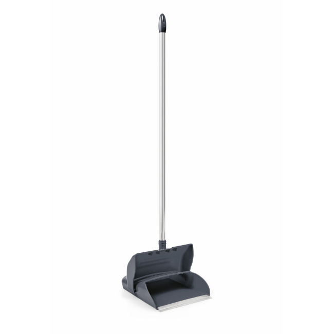 Folding dustpan with a handle
