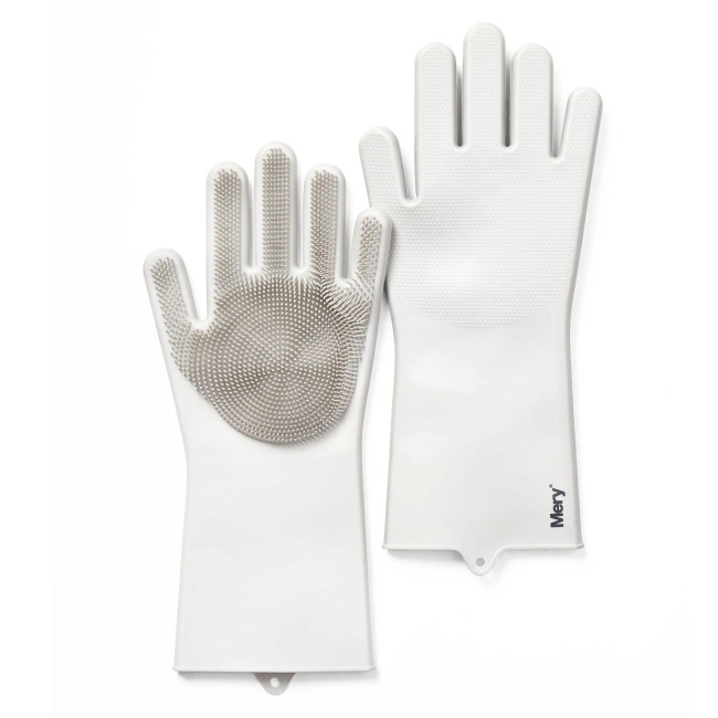 Silicone cleaning gloves