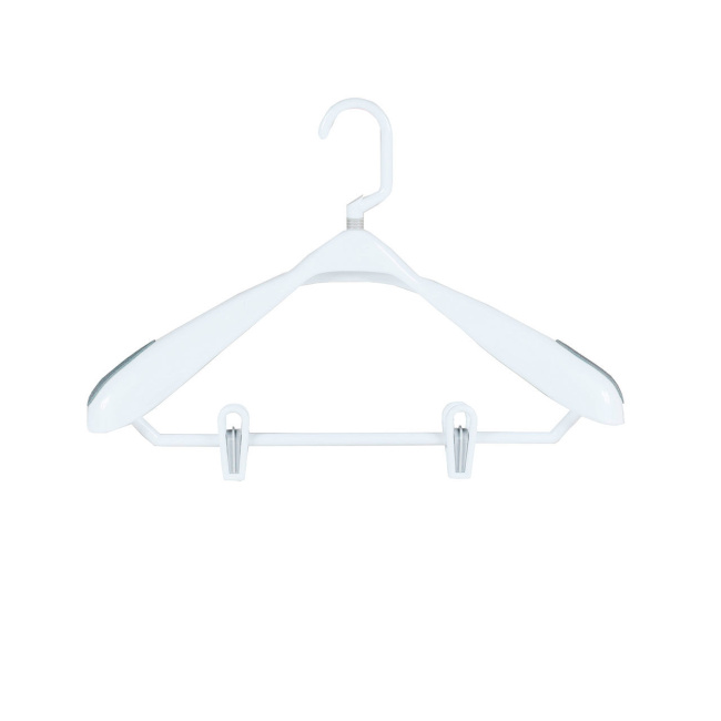 White clip hanger