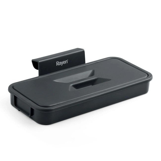 Lid handle for attaching garbage bag