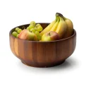 Acacia wood salad bowl 26cm - 4