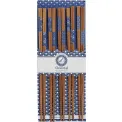 Set of 5 Pairs of 22.5cm Blue Patterns Chopsticks - 1