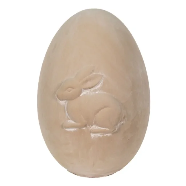 Decorative Ceramic Egg 25x18cm Beige - 1