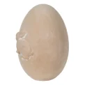 Jajko dekoracyjne 25x18cm ceramiczne beżowe - 2