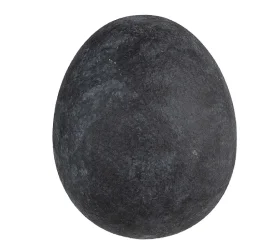 Jajko dekoracyjne 16x12cm ceramiczne grey